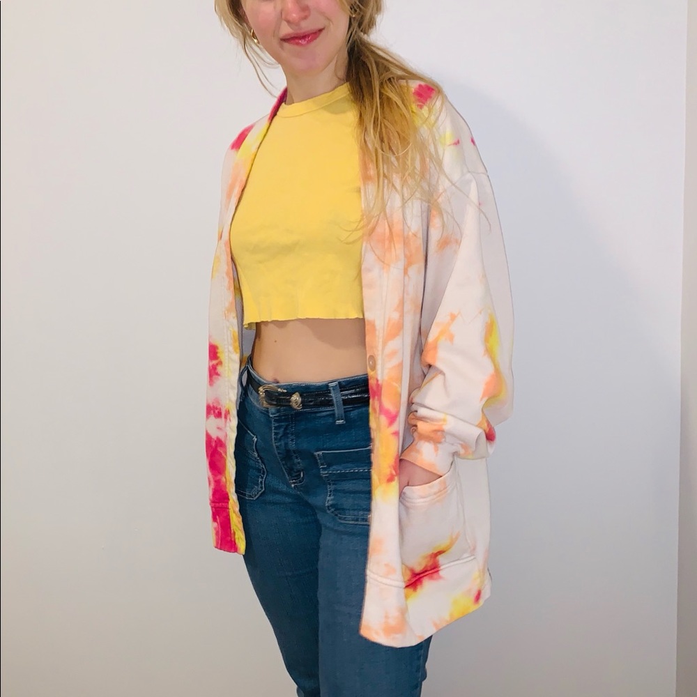 Sarah Fashions Handmade Tie Dye Cardi